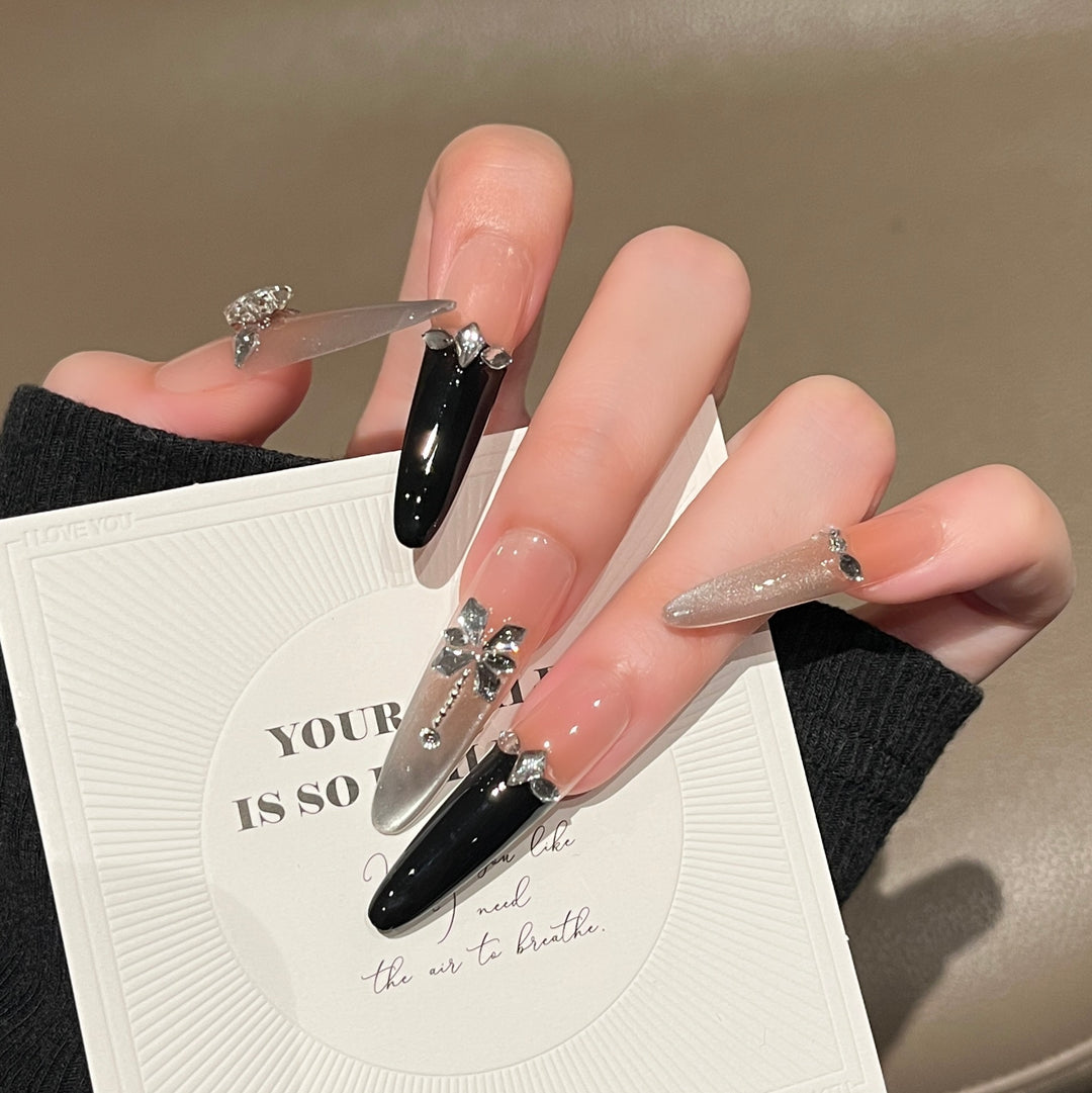 Premium Long Stiletto Press-On Nail Extensions Kalsten