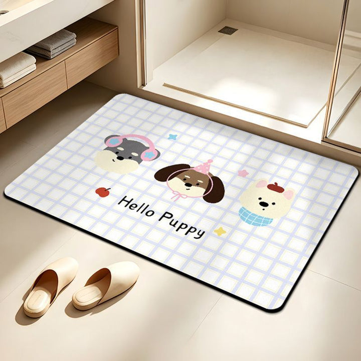 Cute Elephant-Themed Bath Mat