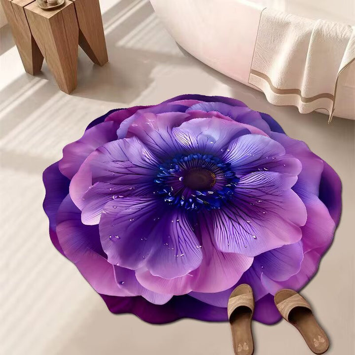 Floral Patterned Bath Mat