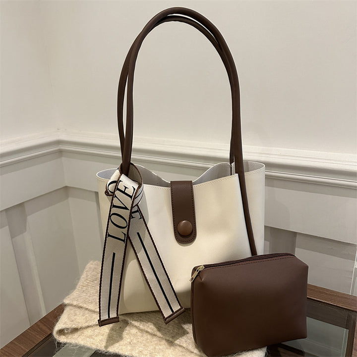 Minimalist Faux Leather Tote