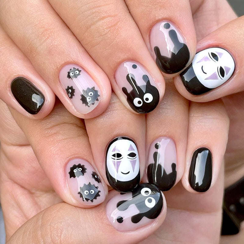 Artistic Cartoon-Themed Press-On Nail Set Kalsten