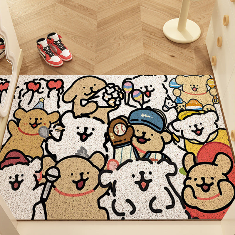 Cartoon Themed Welcome Mat for Home Entryway