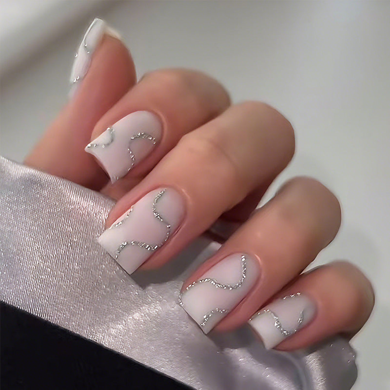 Artificial nails with glittering accents Kalsten