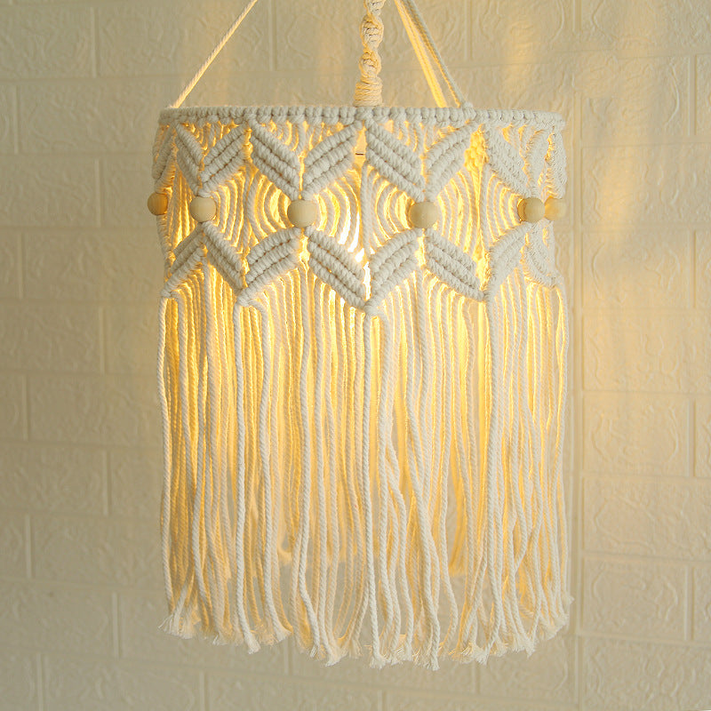 Decorative Macrame Hanging Light Fixture Kalsten