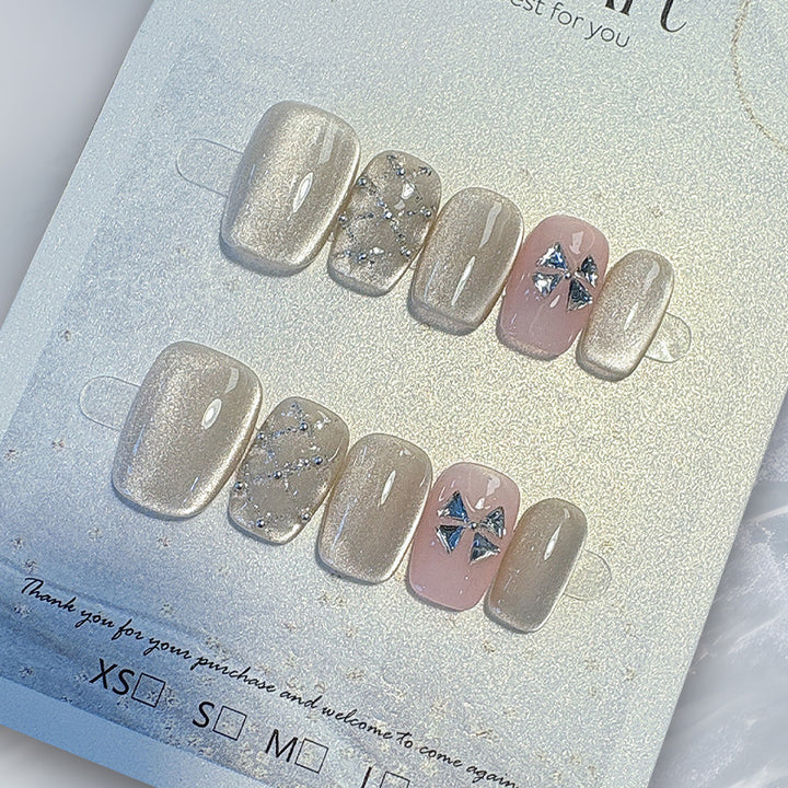 Elegant French Tip Press-On Nails Kalsten