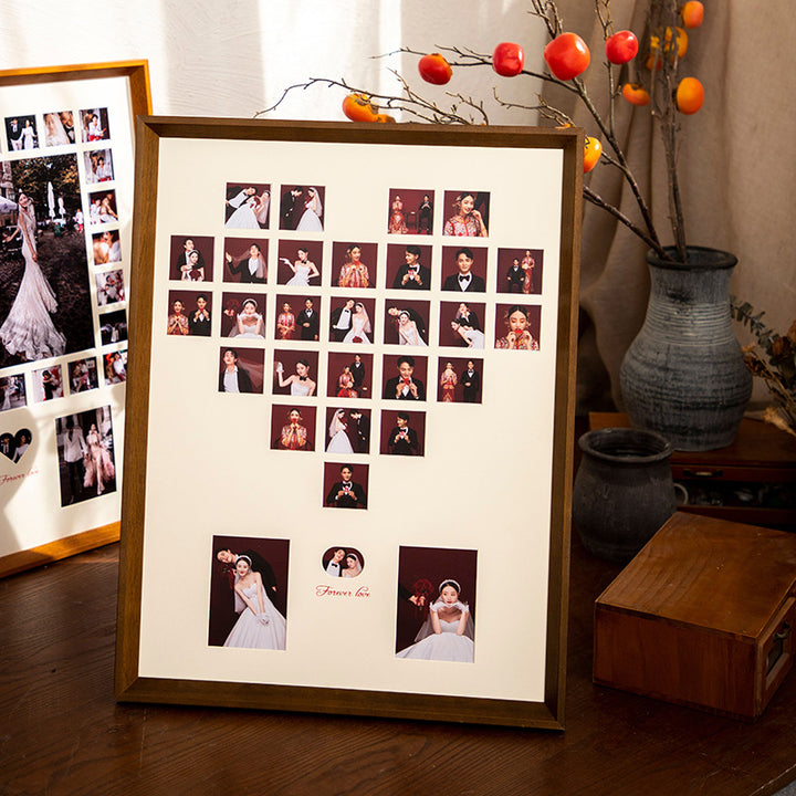 Heart-Shaped Multi-Photo Collage Frame