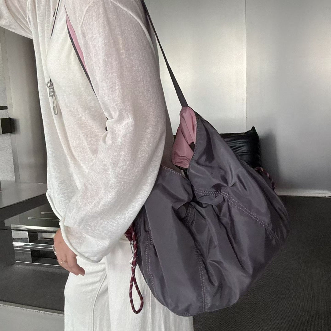 Functional Drawstring Shoulder Bag