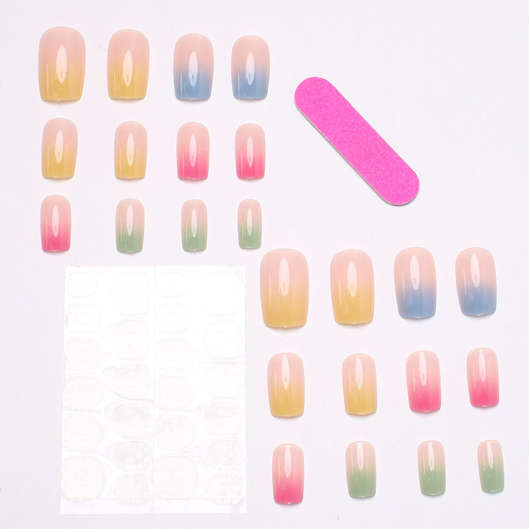 Ombre Gradient Press-On Nails Kalsten