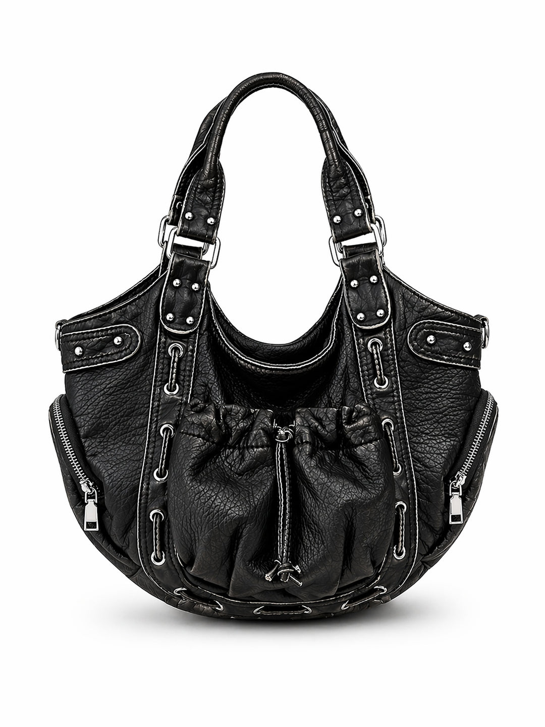 Casual Multi-Pocket Hobo Bag
