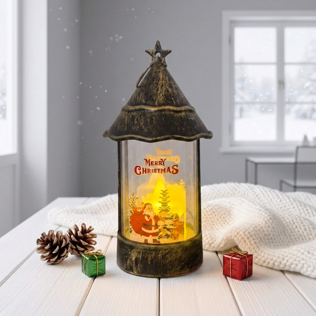 Christmas lantern with LED lighting