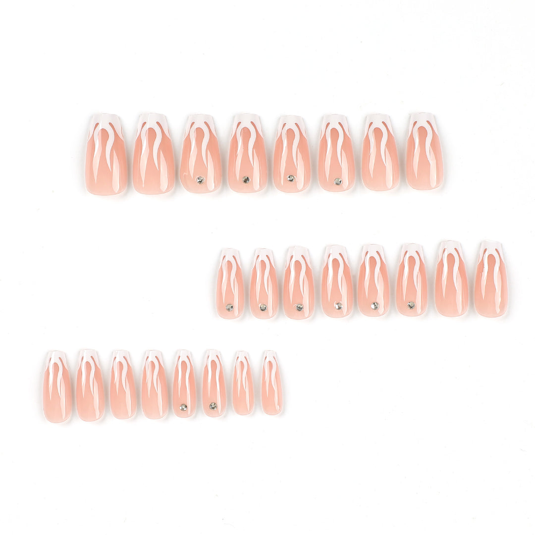 Artistic Nail Extensions with Glamorous Design Kalsten