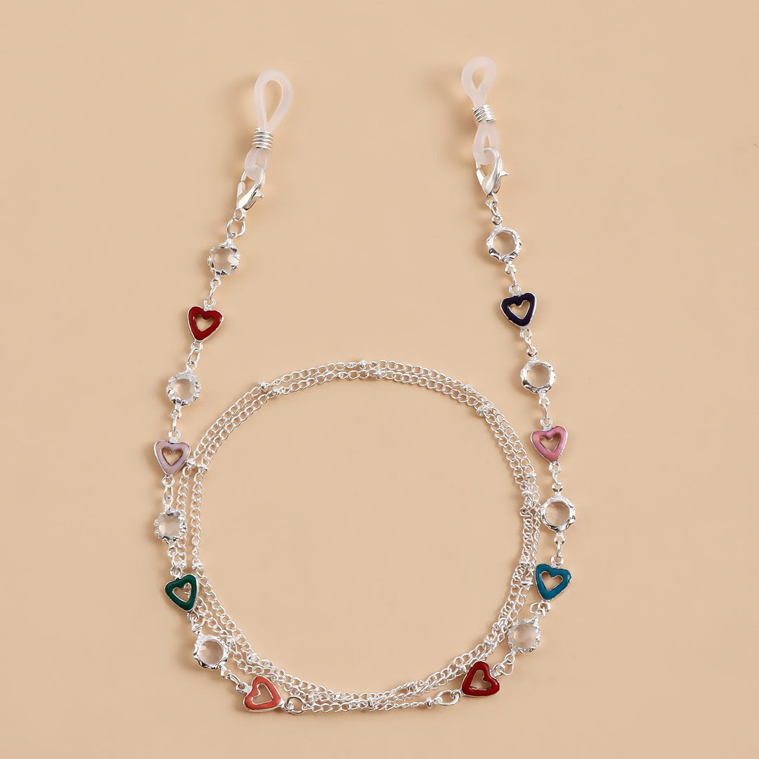 Decorative Heart Charm Eyewear Chain Kalsten