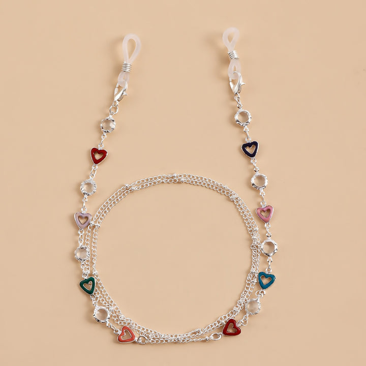 Decorative Heart Charm Eyewear Chain Kalsten