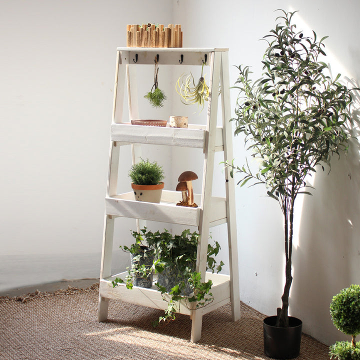 Multifunctional Wooden Step Ladder Kalsten
