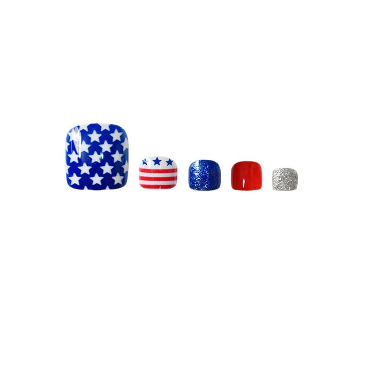 Patriotic Themed Press-On Nail Art Kalsten