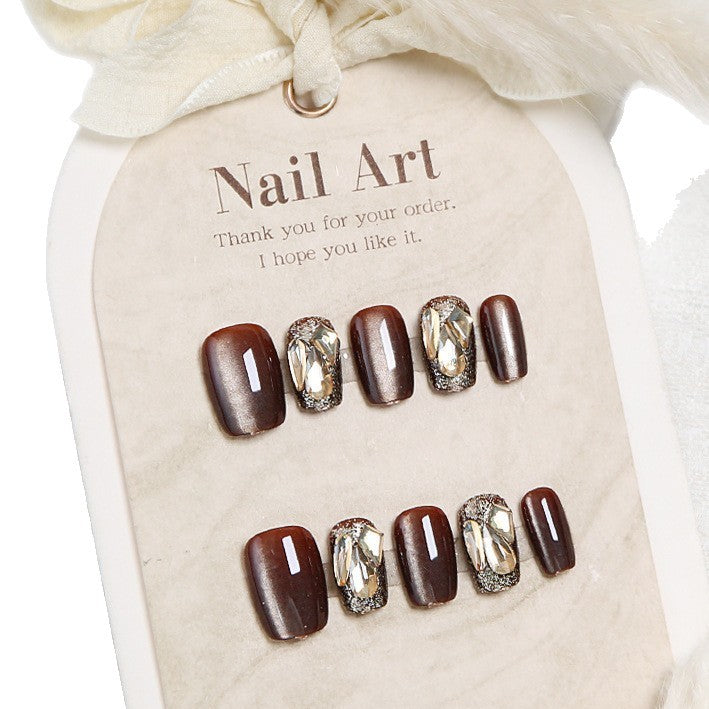Elegant Floral Designed Press-On Nails
