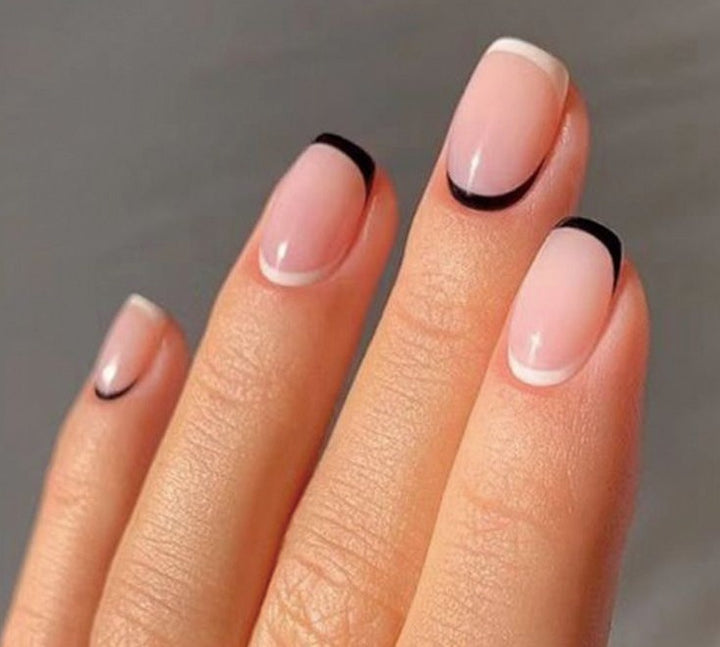 French Tip Acrylic Nail Extensions Kalsten
