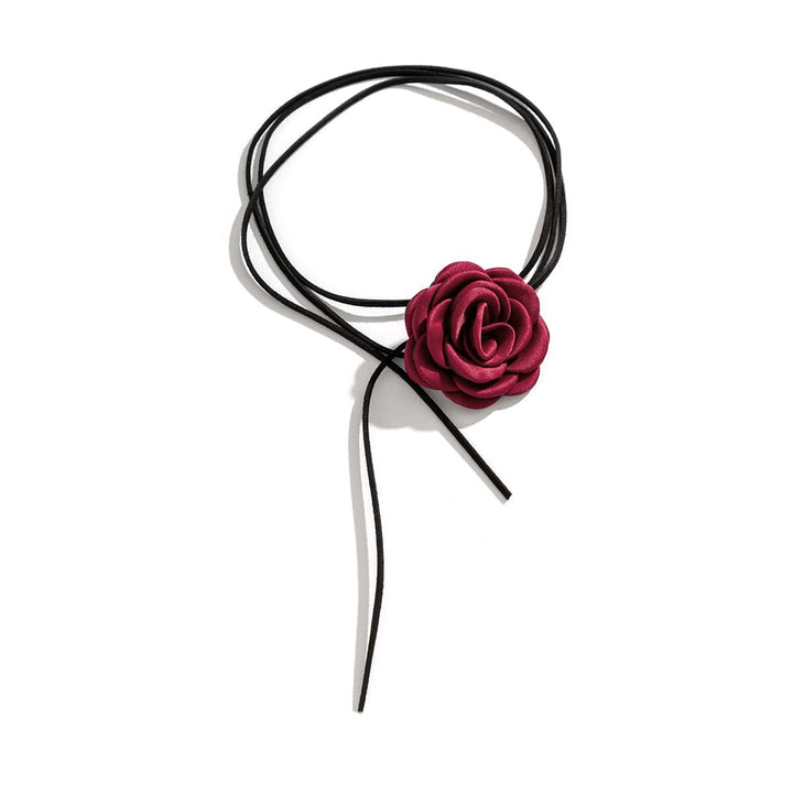 Floral Satin Cord Choker Kalsten