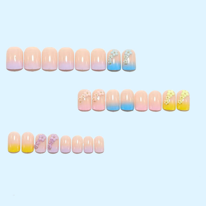 Artificial Nails in Stylish Flower Design Kalsten