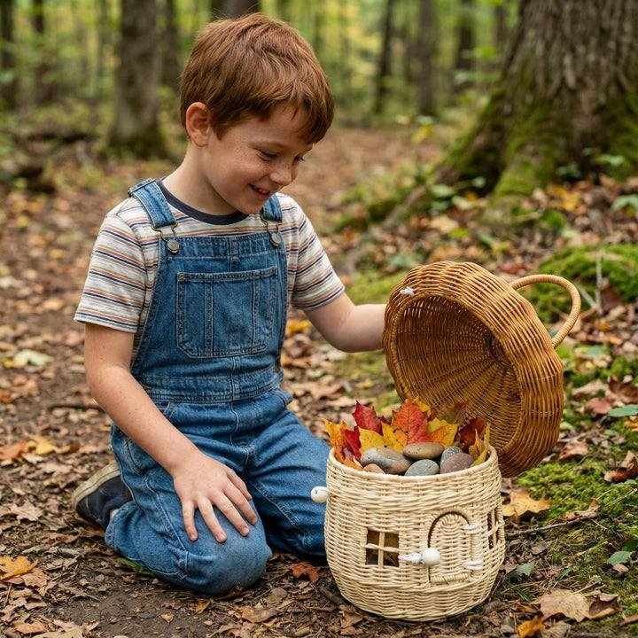 House-shaped storage basket Kalsten