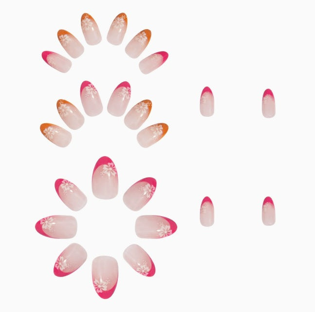 Floral Ombre Nail Art Enhancements Kalsten