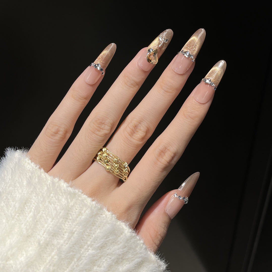 Decorative Rhinestone Press-On Nails Kalsten
