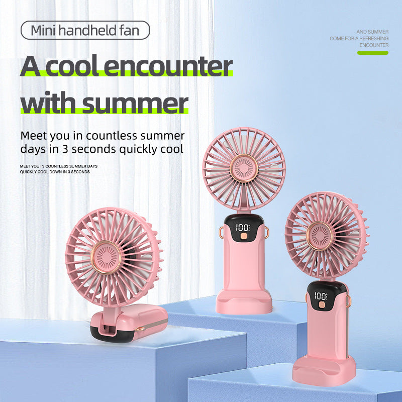 Women's portable table fan with LED display Kalsten