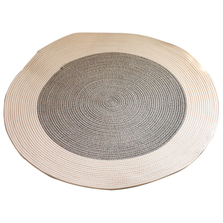 Round woven rug Kalsten