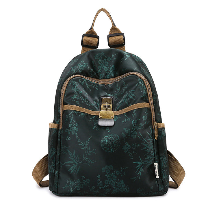 Floral Print Canvas Backpack Kalsten