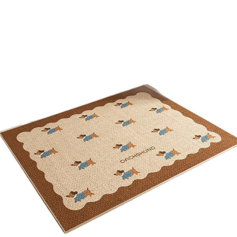 Decorative Dachshund Print Area Mat Kalsten