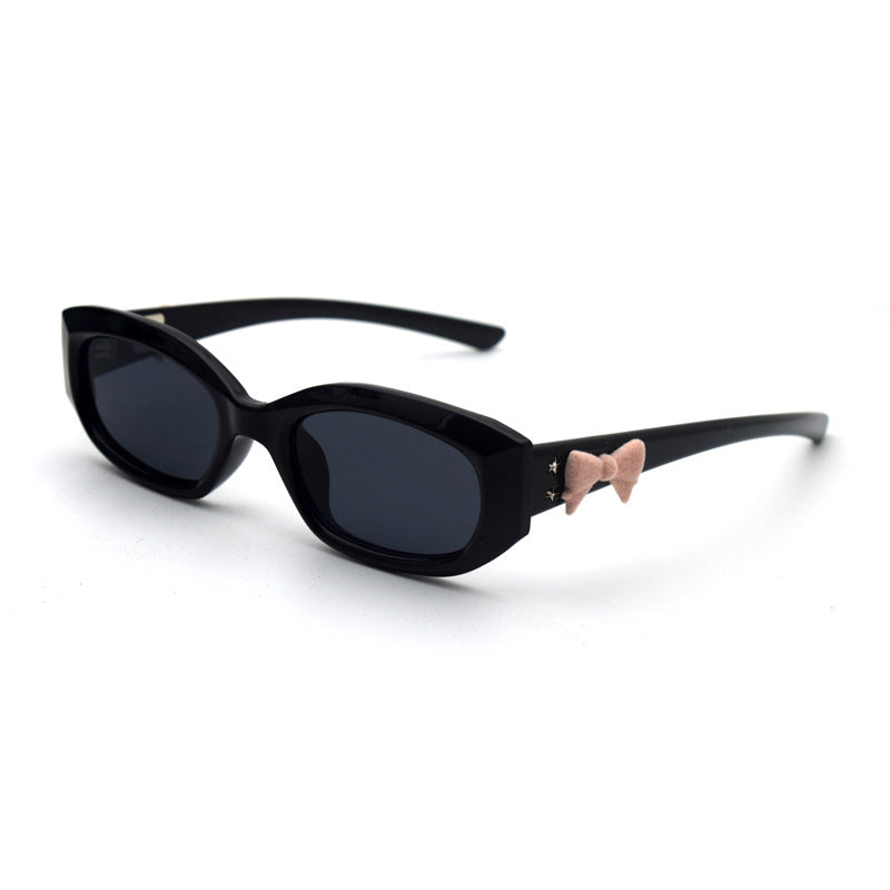 Trendy Cat-Eye Sunglasses with Adorable Teddy Bear Accent Kalsten