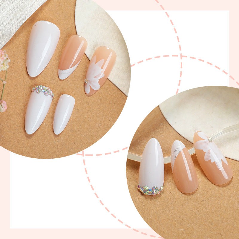 Premium Floral Designed Press-On Nail Set Kalsten