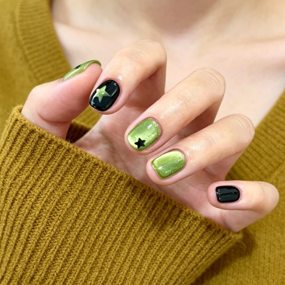 Creative Art Nails with Sparkling Star Designs Kalsten