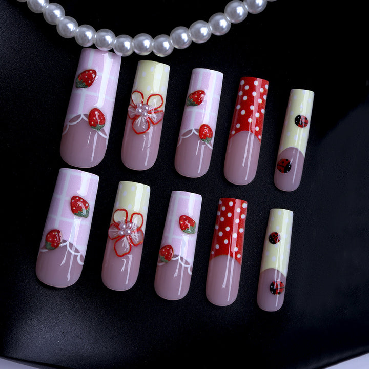 Artificial nails with creative fruit designs Kalsten