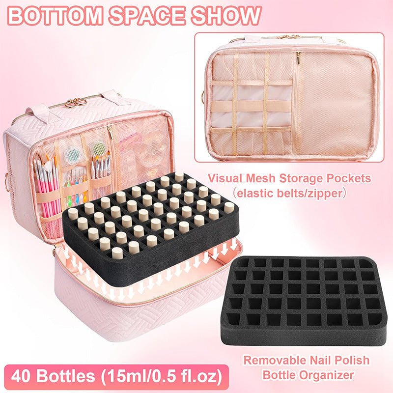 Multifunctional Cosmetic Organizer Bag with Removable Compartments Kalsten