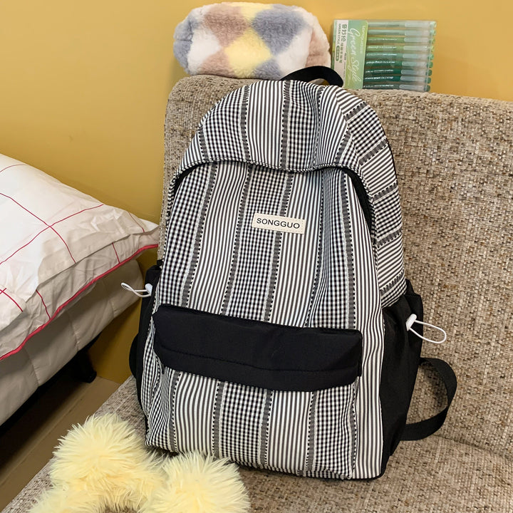 Stylish Striped Design Backpack Kalsten