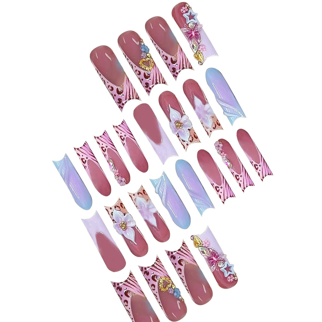 Decorative Press-On Nail Set Kalsten