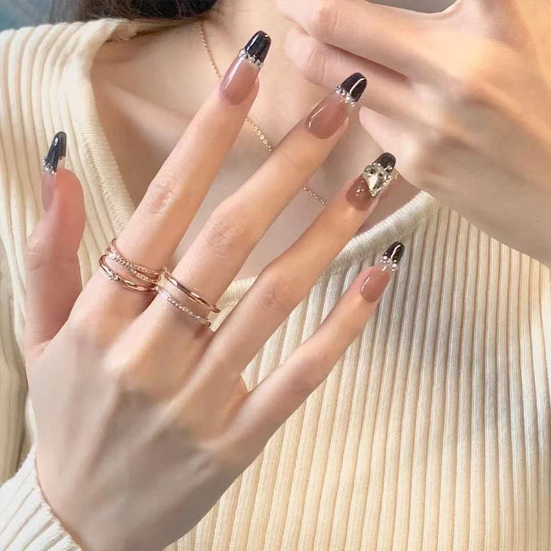 Glamorous Heart Nail Tips Kalsten
