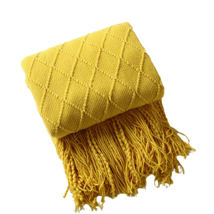 Cozy Knitted Throw Blanket