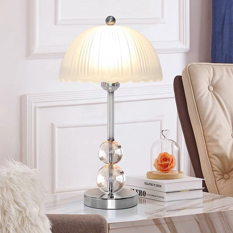 Contemporary Glass Shade Table Lamp