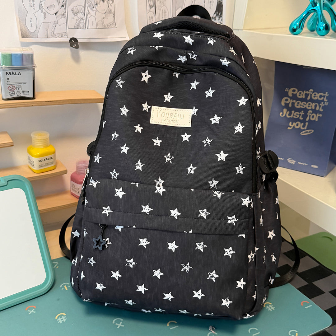 Fun Star-Printed School Backpack Kalsten