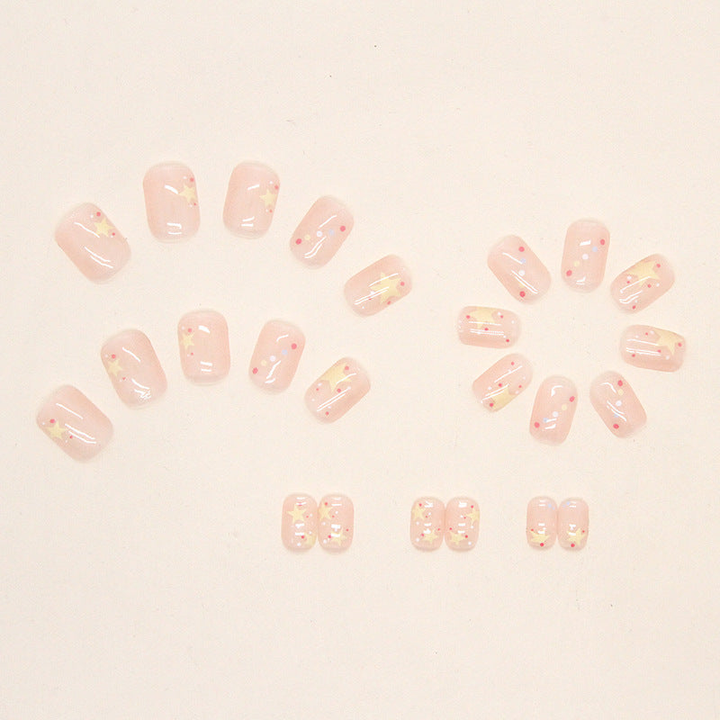 Artistic Star-Themed Press-On Nail Tips Kalsten