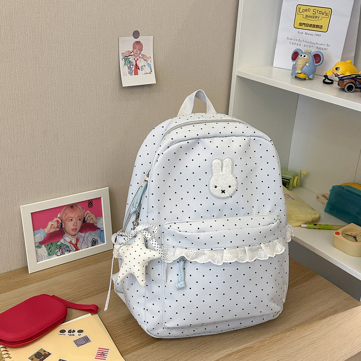 Playful Bunny-Ear Printed Backpack Kalsten