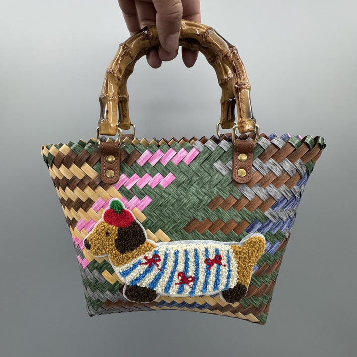 Playful and Handmade Basket Bag Kalsten