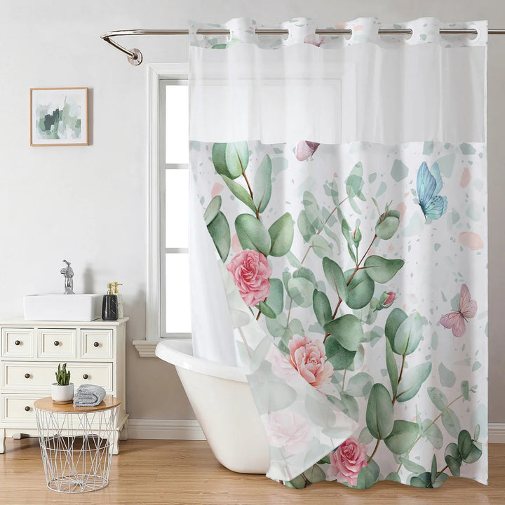 Artistic Floral Shower Curtain Kalsten