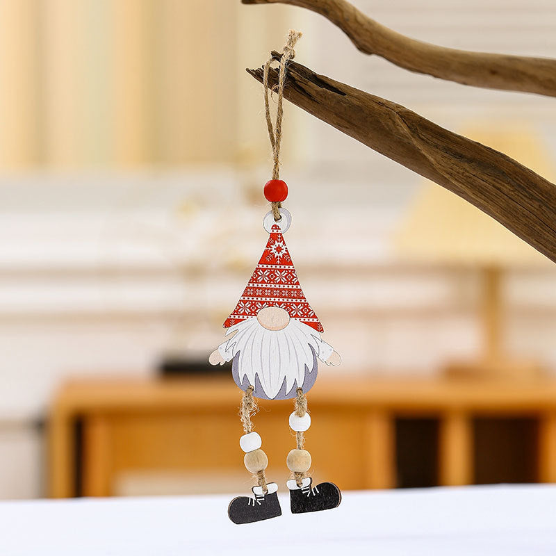 Decorative Wooden Gnome Ornament Kalsten
