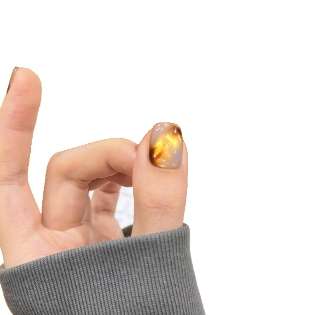 Artificial nails with noble metallic design Kalsten