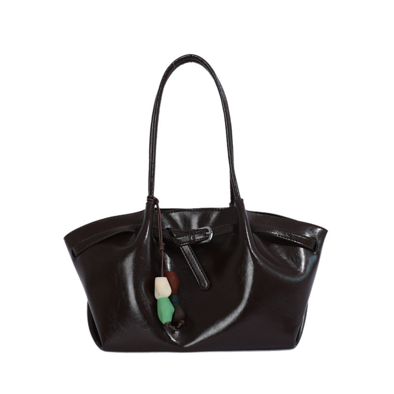 Sleek Minimalist Leather Tote Bag