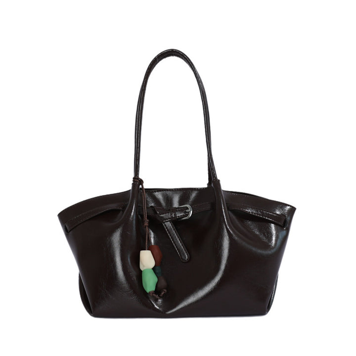 Sleek Minimalist Leather Tote Bag