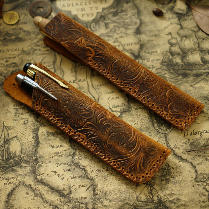 Handmade Leather Pen Case